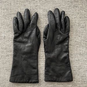 Ted Baker London Leather Gloves with Cashmere lining Sz 7 (S/M)